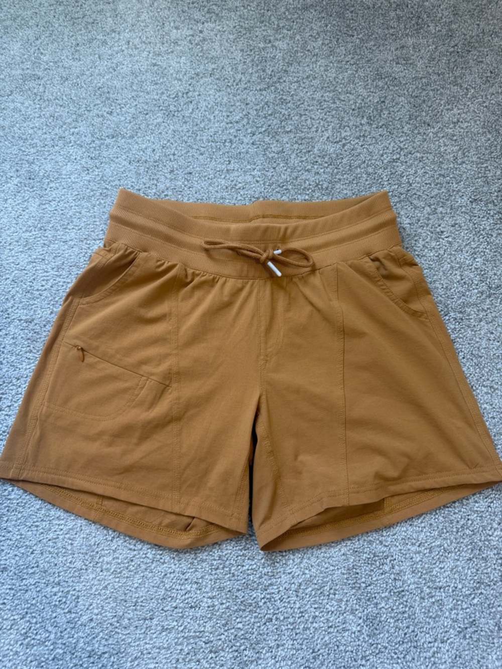 ZYIA Women's Drawstring Lifestyle Shorts - Caramel